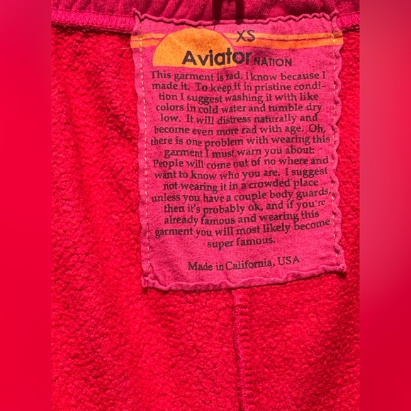 AVIATOR NATION Women  Gradient Sweatpants - Pink and Purple - Picture 8 of 9